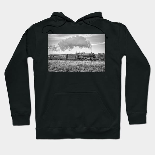 Witherslack Hall - Black and White Hoodie by SteveHClark